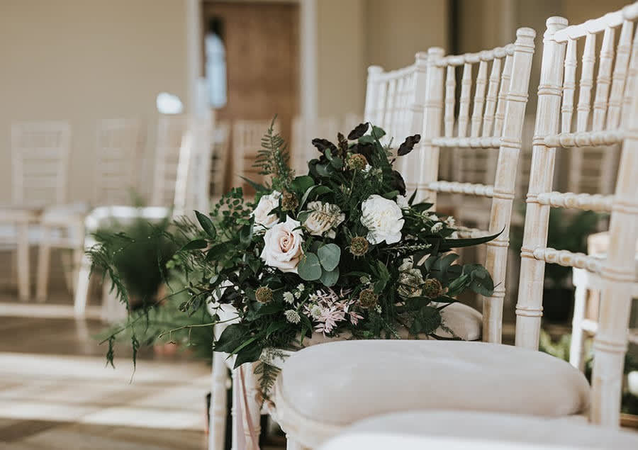 Flowers on Chair