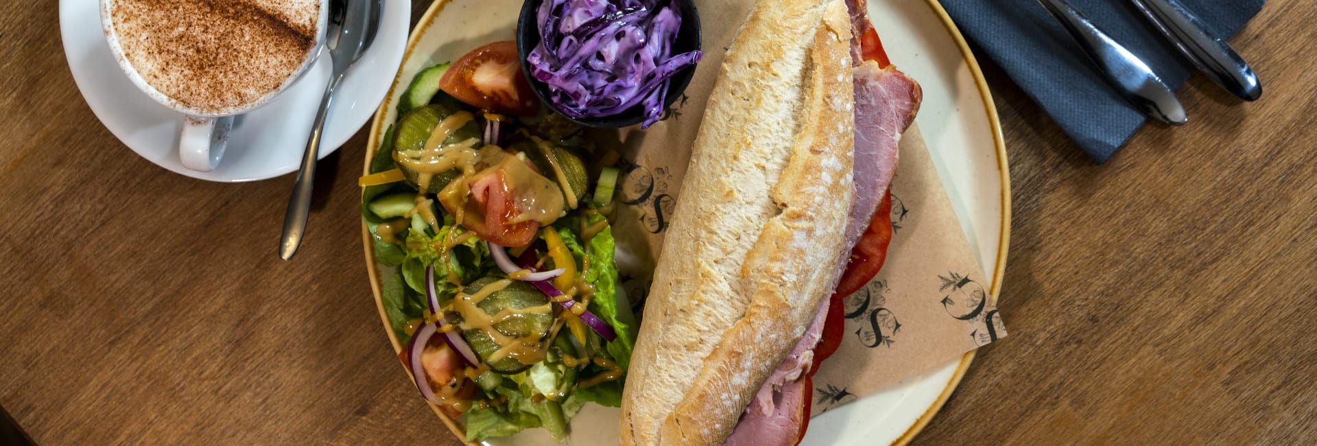 Ham and Tomato Baguette