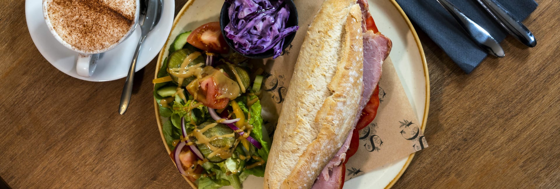 Ham and Tomato Baguette