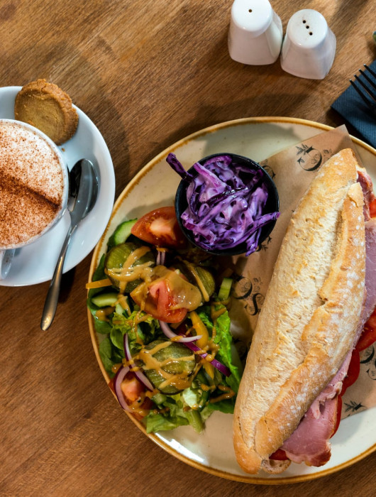 Ham and Tomato Baguette