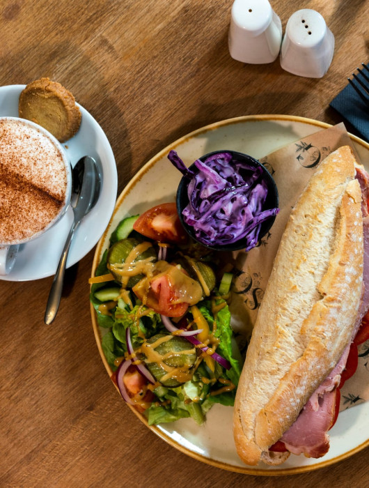 Ham and Tomato Baguette