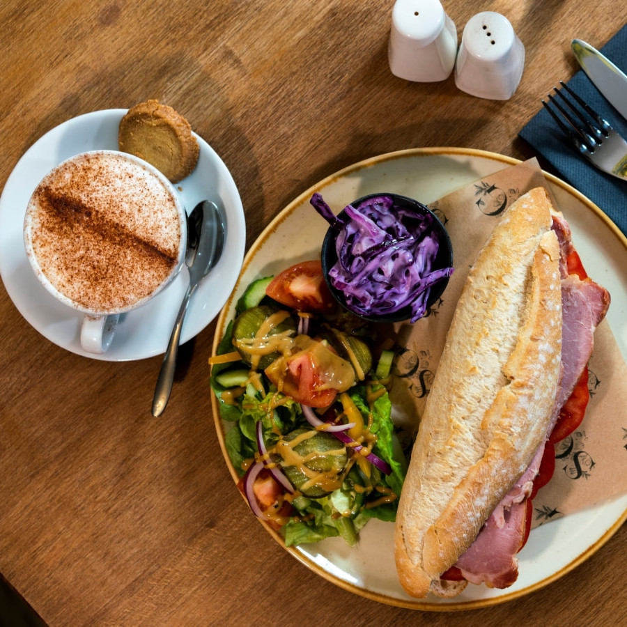 Ham and Tomato Baguette